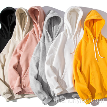 Oversize solide kleurtrend losse lente/herfst hoodie
